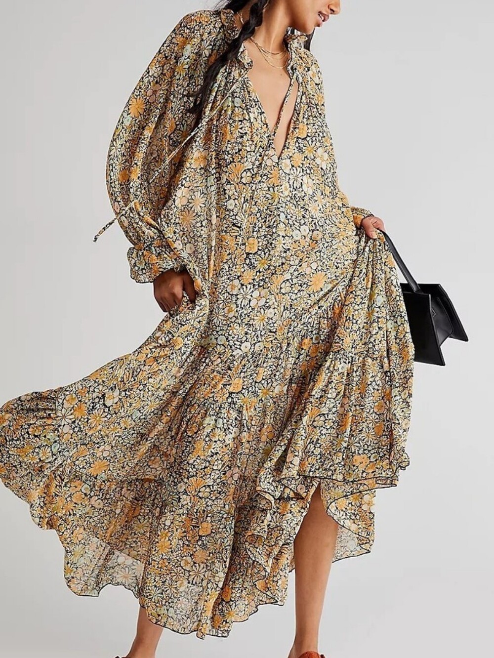 *NO SLIP* Free People Feeling Groovy Maxi Dress